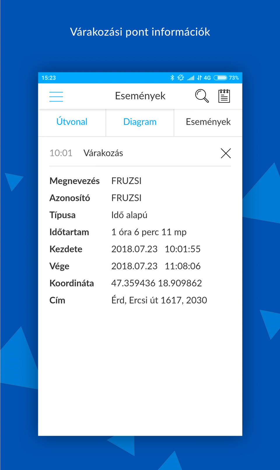  Események  FLEXCOM nyomkövető szoftver licensz FB típusú kerékpár nyomkövetőkhöz