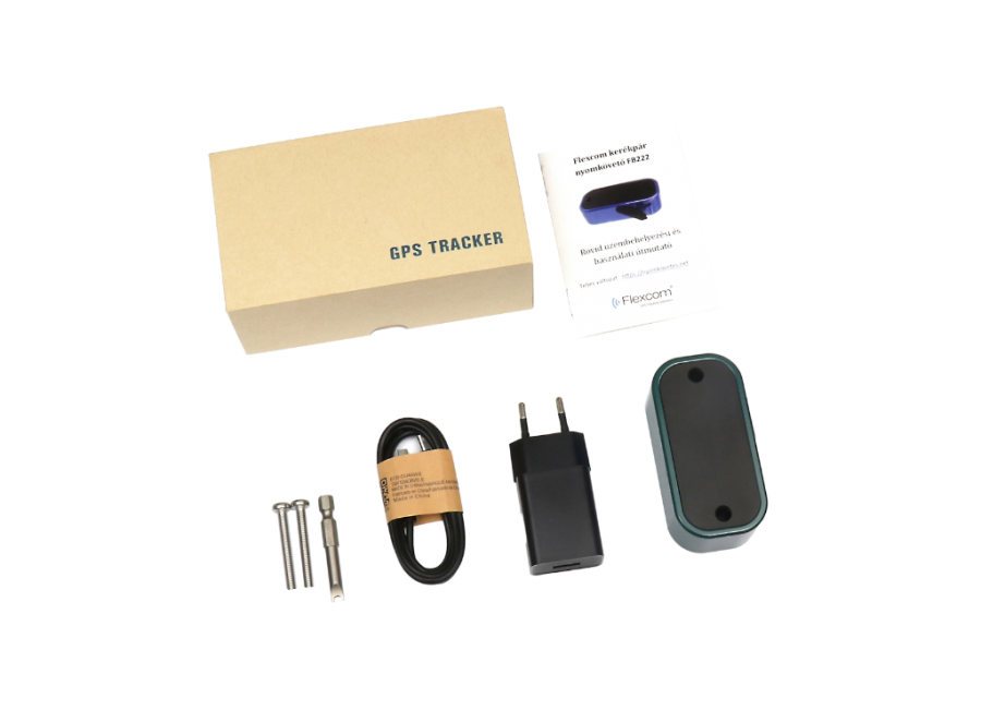  fb222-zold-dobozos  FLEXCOM FB222 kerékpár GPS és BeiDou nyomkövető (GN6004)