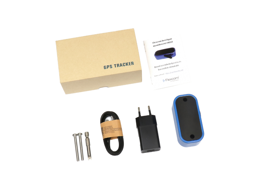  fb224-vkek-dobozos  FLEXCOM FB224 kerékpár GPS és BeiDou nyomkövető (BL5017)