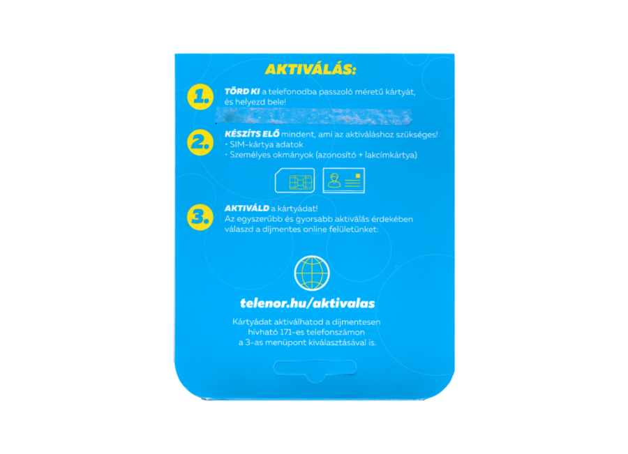  tele1  TELENOR hello kártyás express csomag