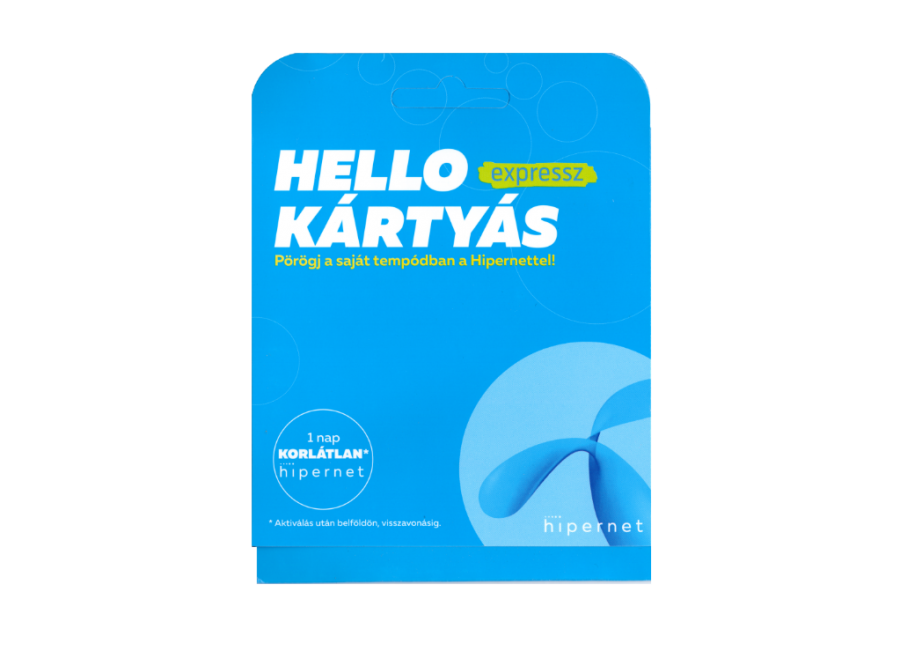  tele4  TELENOR hello kártyás express csomag