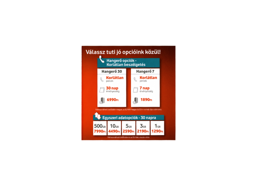  v7  VODAFONE pre tuti plus instant sim csomag